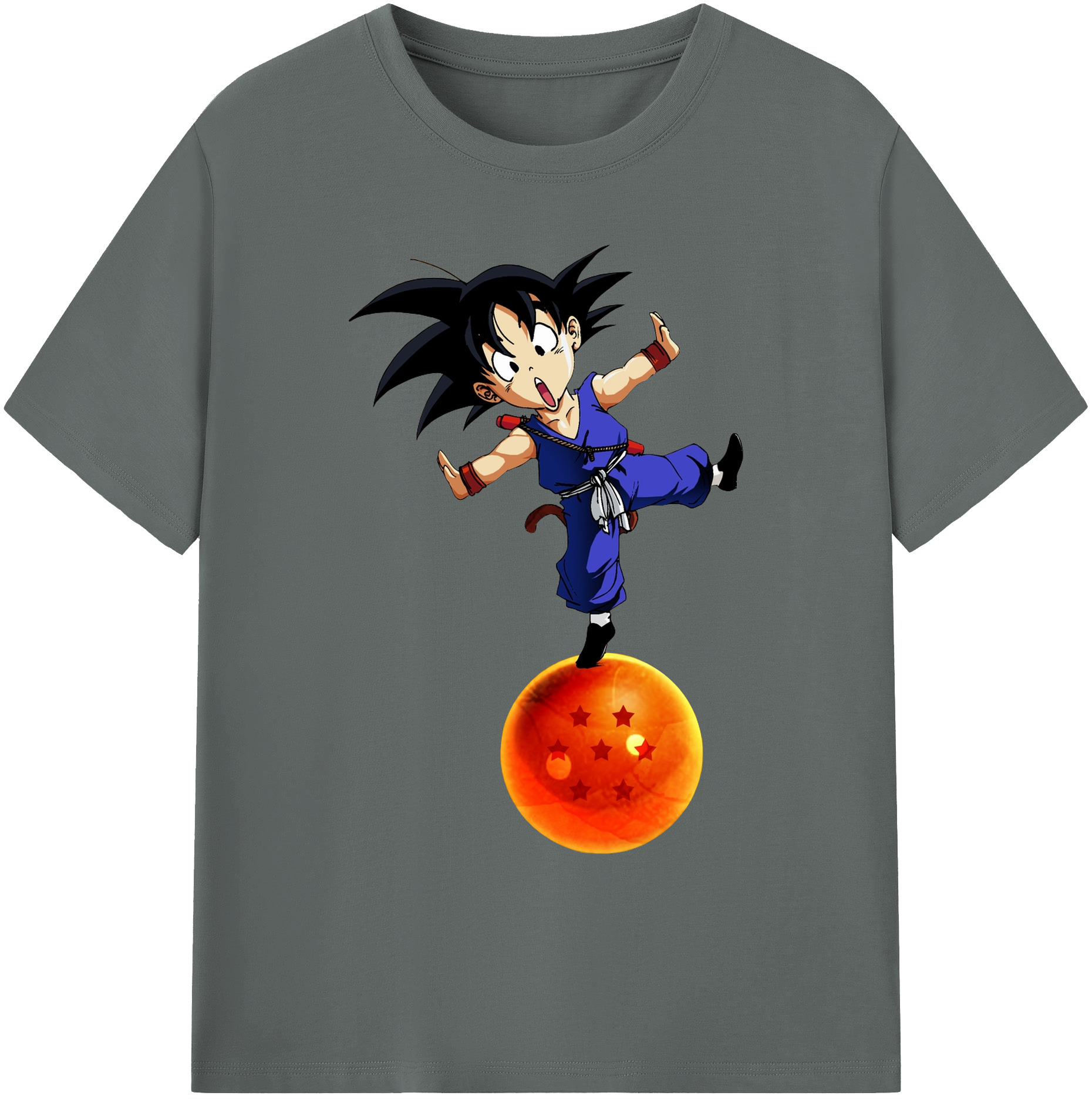 （画像用） ドラゴンボール 孫悟空（そん ごくう）Son Goku カカロット DRAGON BALL Kakarotto 綿100％ メンズ半袖Tシャツ｜肌触りやわらか＆通気性